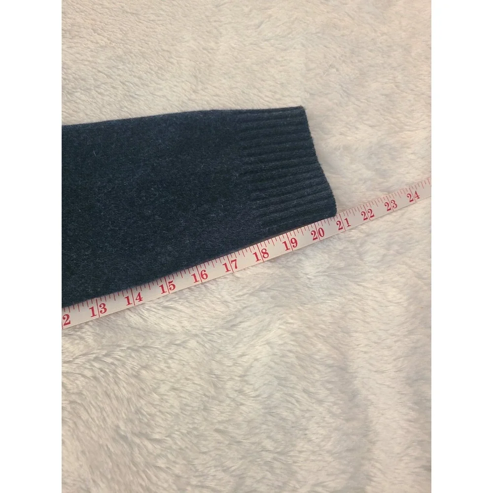 Banana Republic Mens XL Wool Cashmere Angora Luxury Winter Blend Sweater Blue